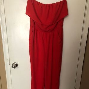 Red jumpsuit